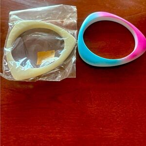 Ardene Pink and Blue Bracelet Set